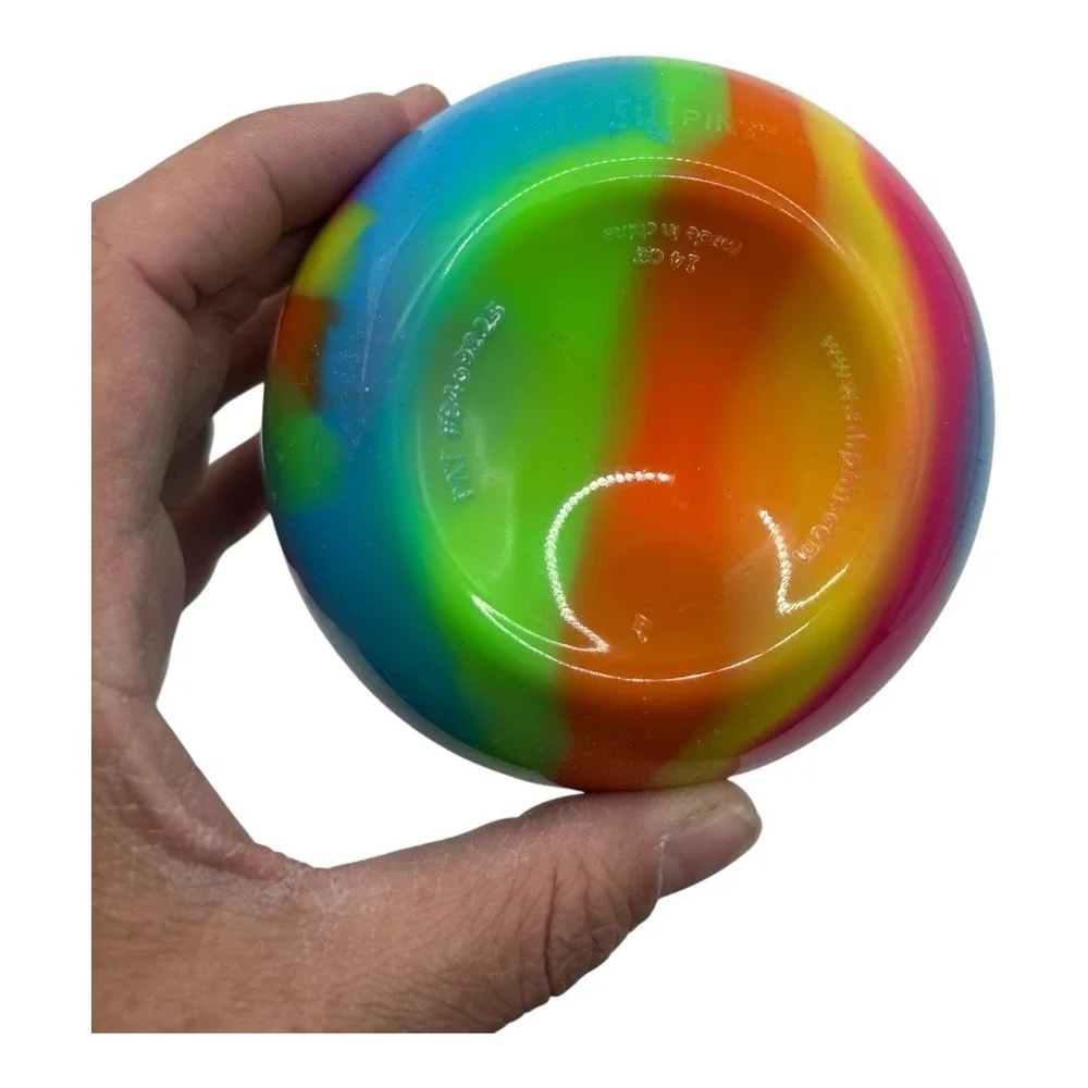 SILIPINT 14oz TUMBLER FOOTSLOGGERS RAINBOW SWIRL‎